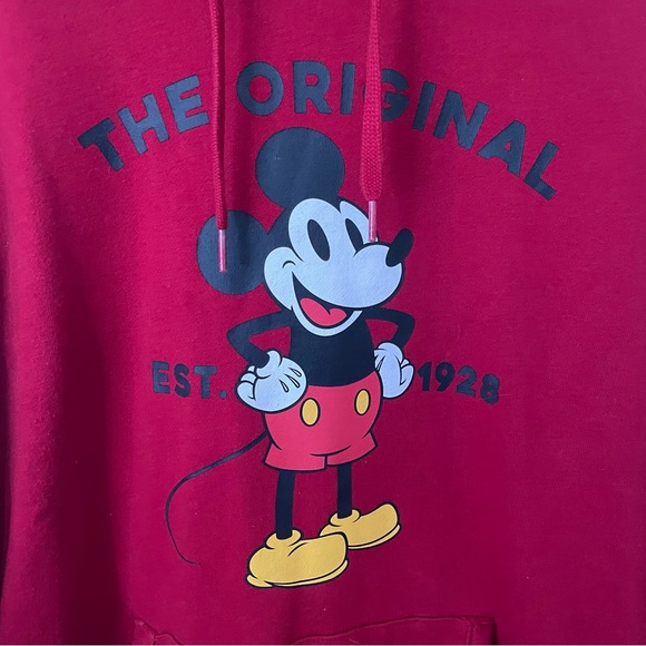 VANS X DISNEY Red Mickey Mouse Graphic Hoodie L - Picture 2 of 10